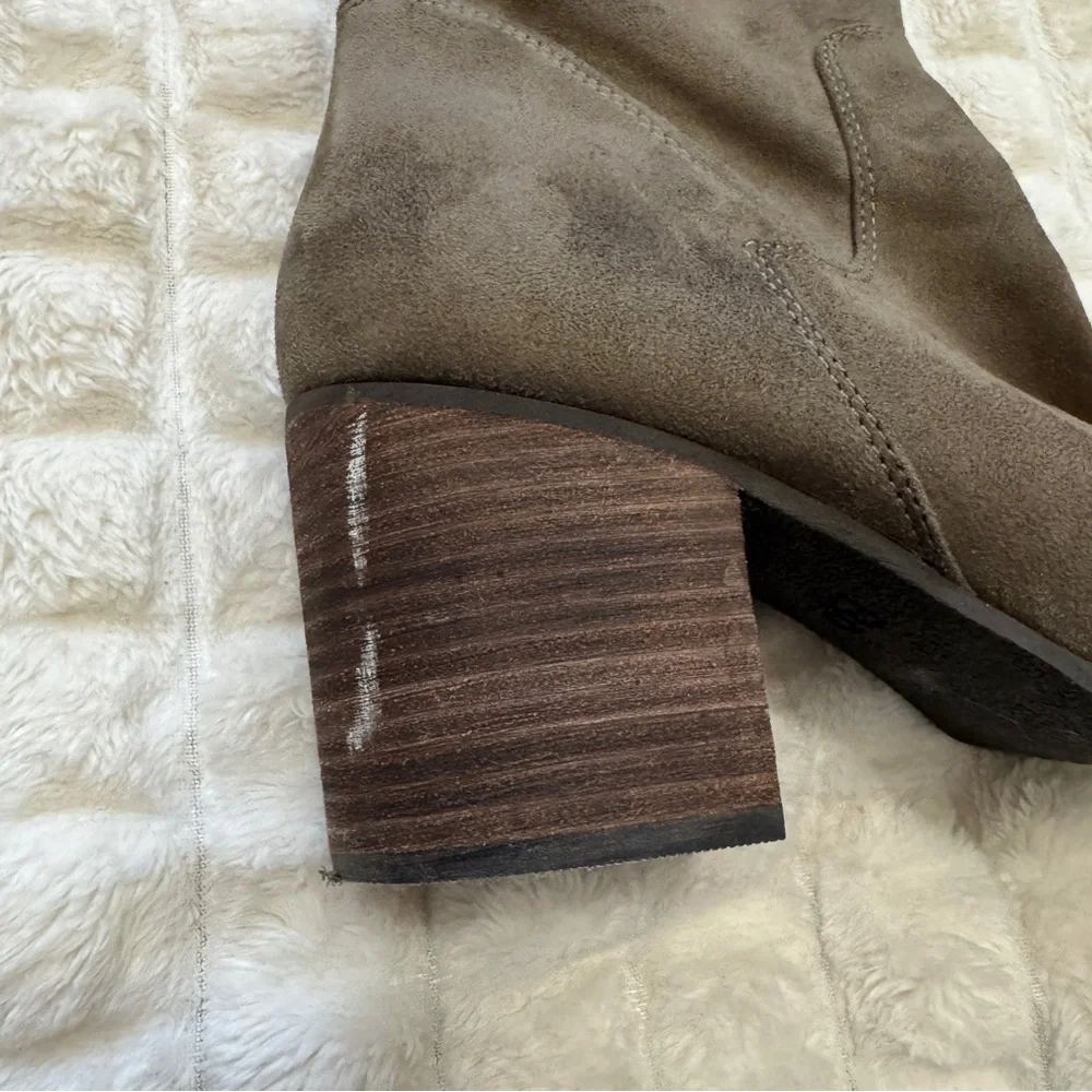 Banana Republic 8 Green Suede Over the Knee Boots ~ Boho Festival Western